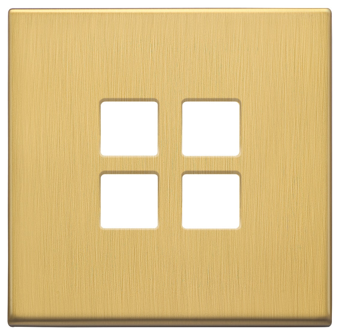 VIMAR - PLACCA 2MX4 FLAT OTTONE SPAZZ.