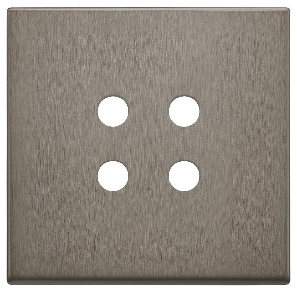 VIMAR - PLACCA 2MX4 TONDO GUN METAL
