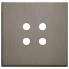 VIMAR - PLACCA 2MX4 TONDO GUN METAL