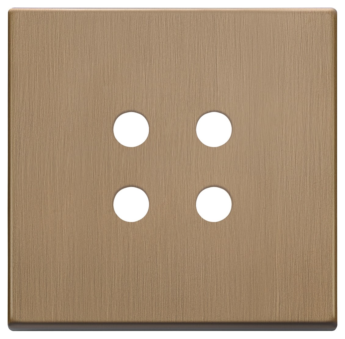 VIMAR - PLACCA 2MX4 TONDO BRONZO