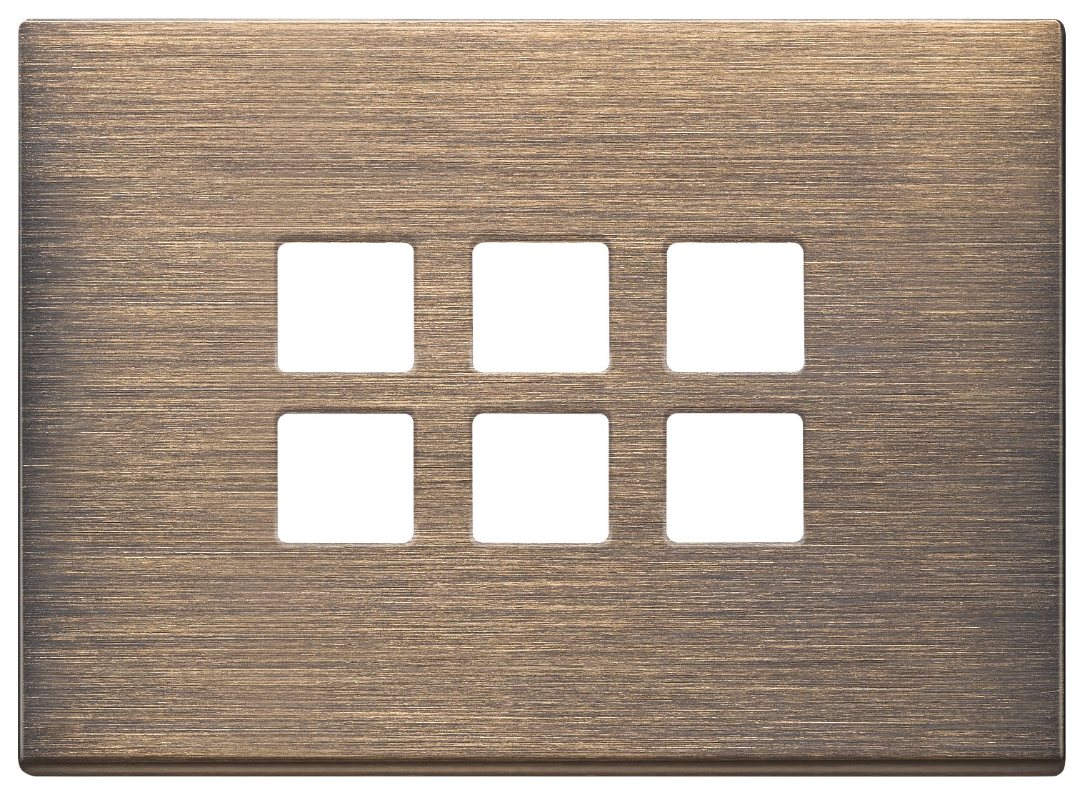 VIMAR - PLACCA 3MX6 FLAT BRONZO ANTICO SPAZZ.