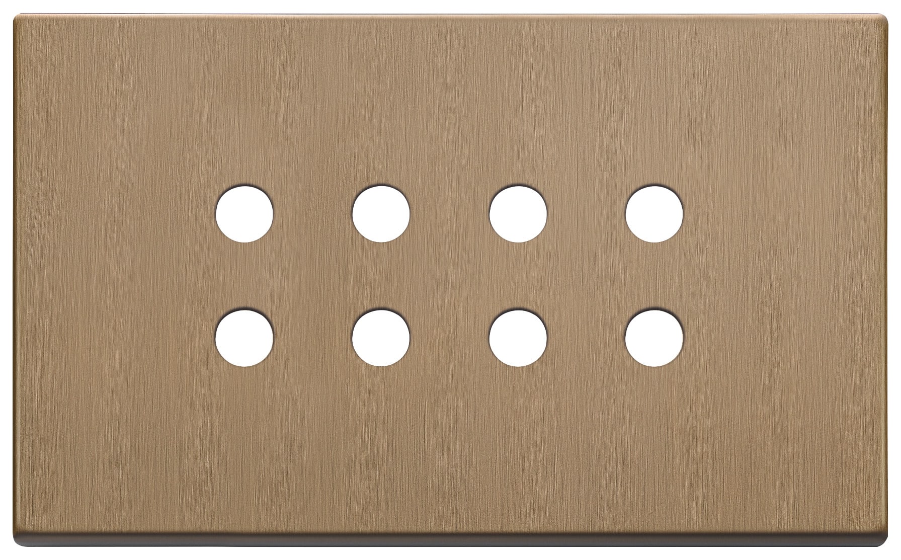 VIMAR - PLACCA 4MX8 TONDO BRONZO