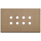 VIMAR - PLACCA 4MX8 TONDO BRONZO