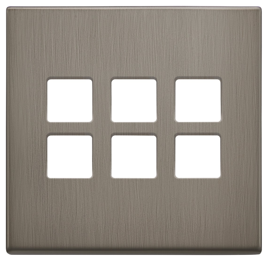 VIMAR - PLACCA 3MX6 BS FLAT GUN METAL