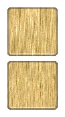 VIMAR - DUE TASTI FLAT NO SIMBOLI OTTONE SPAZZ.