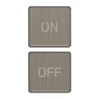 VIMAR - DUE TASTI FLAT SIMBOLI ON/OFF GUN METAL