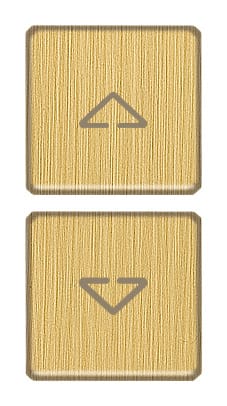 VIMAR - DUE TASTI FLAT SIM. FRECCE OTTONE SPAZZ.
