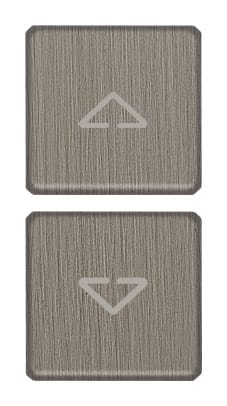 VIMAR - DUE TASTI FLAT SIMBOLI FRECCE GUN METAL