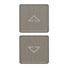 VIMAR - DUE TASTI FLAT SIMBOLI FRECCE GUN METAL