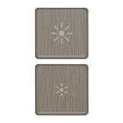 VIMAR - DUE TASTI FLAT DIMMER GUN METAL