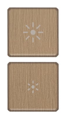 VIMAR - DUE TASTI FLAT DIMMER BRONZO