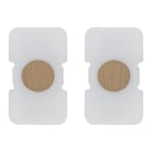 VIMAR - DUE TASTI TONDO ELETTRO. ILLUM. BRONZO