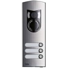 VIMAR - Placca A/V 2M Ik10 3 Tasti Acciaio Inox Moduli Audio Video