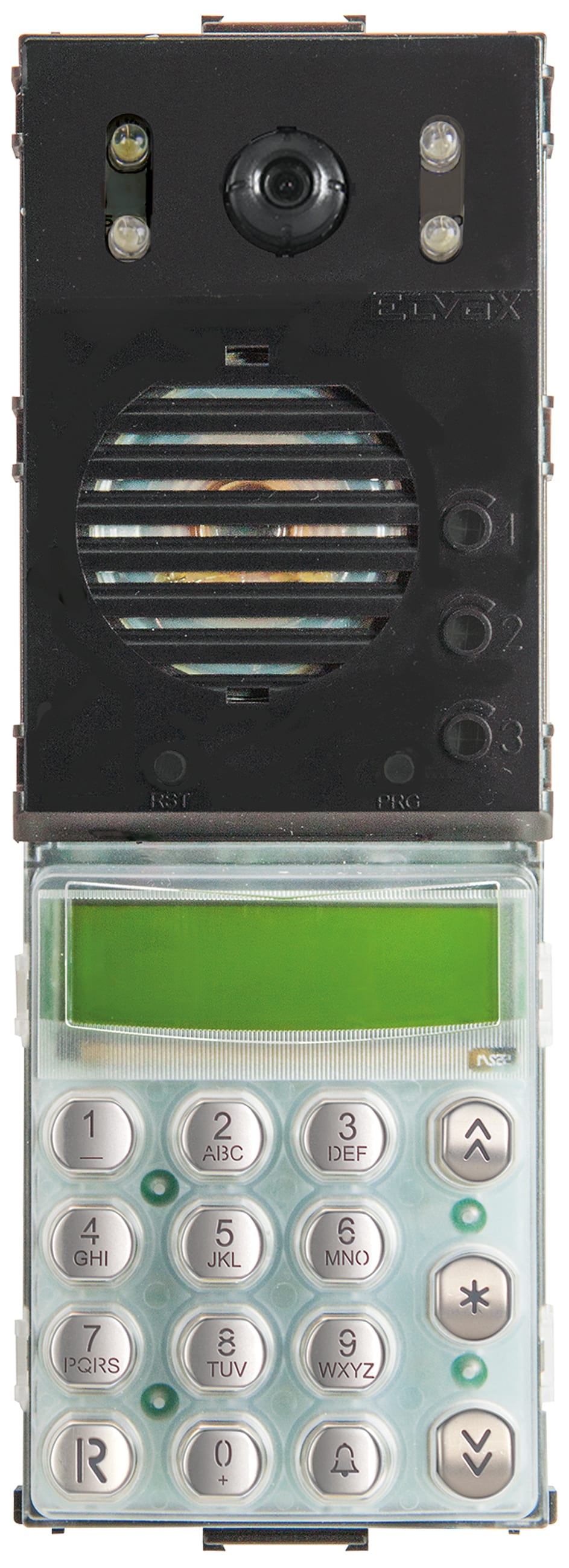 VIMAR - Unità A/V Due Fili con Tastiera Acciaio e Display Rubrica Elettronica