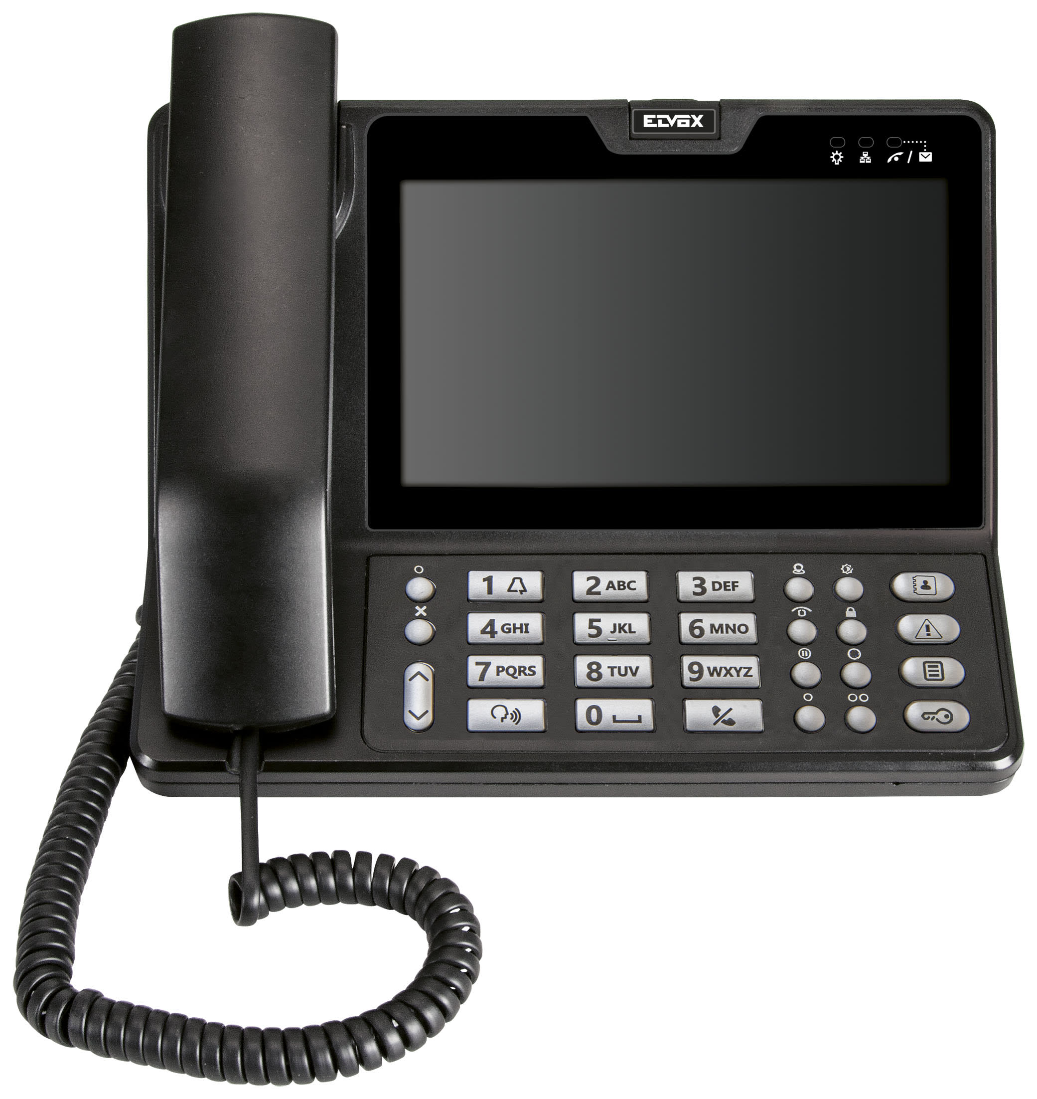 VIMAR - Centralino portineria Due Fili Plus nero con display LCD 7 pollici, tastiera, rubrica, chiamate, allarmi, fasce orarie, zone competenza.