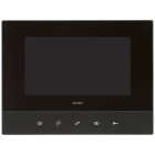 VIMAR - Videocitofono Vivavoce Parete Wi-Fi Touch Screen Lcd 7" Capacitiva Funzioni Rapide Staffa Fissaggio Scatola Alimentazione Poe 12 Vdc Nero