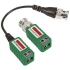 VIMAR - Coppia trasduttori video balun 1 canale per trasmissione su doppino twistato, connettore BNC, un trasduttore con 14 cm di cavo, connessione a vite.