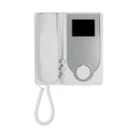 VIMAR - Videocitofono Giotto bianco, schermo 3,5 pollici, cavo coassiale, staffa, altoparlante, 3 pulsanti, volume regolabile, LED rosso e verde.