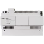 VIMAR - Commutatore per impianti con citofoni 6221, scambio automatico, alimentazione 230 V, installazione su guida DIN, 12 moduli, compatibile con alimentatori 0931 e 6680.