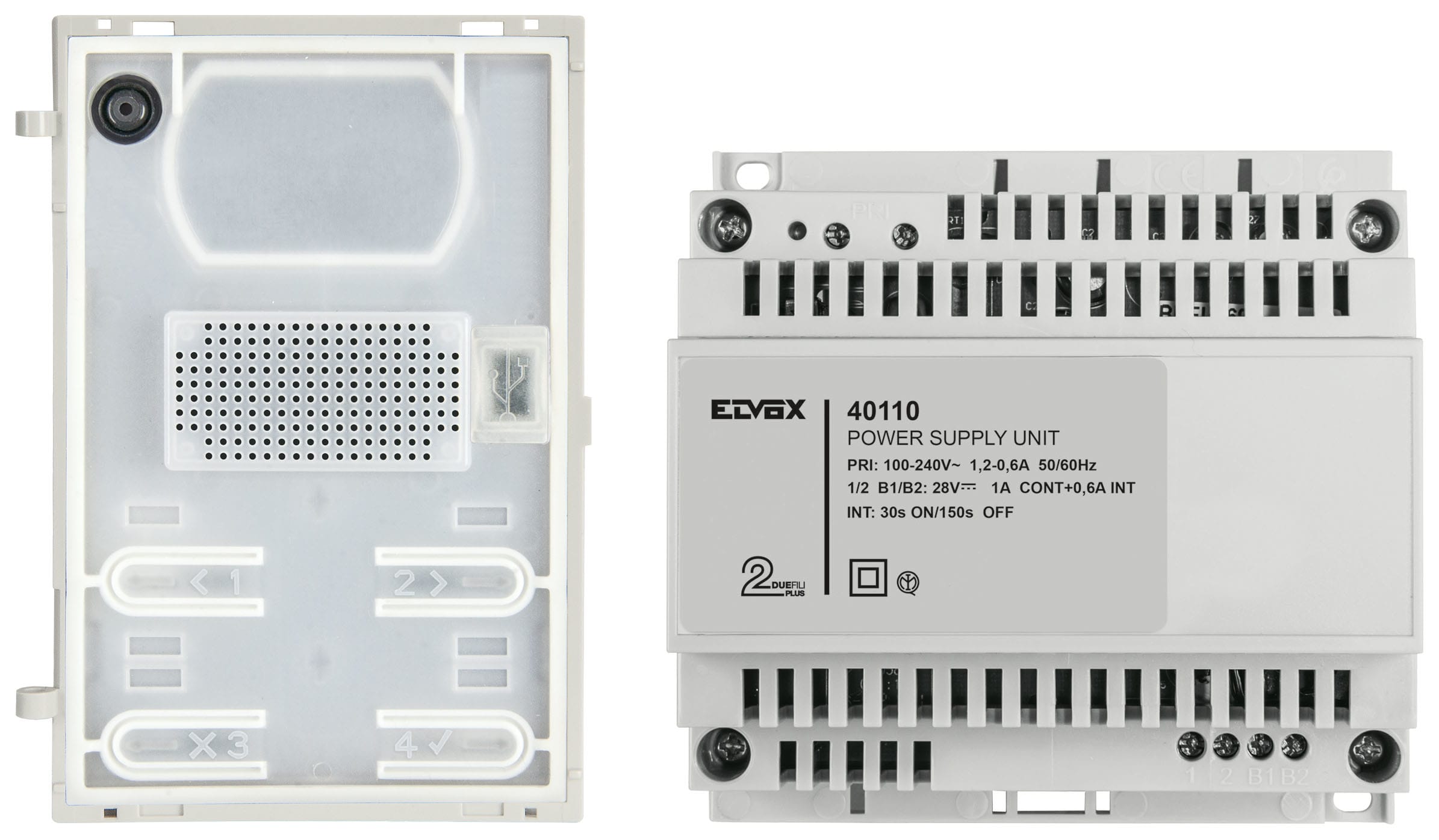 VIMAR - Kit Audio Espandibile Due Fili Plus con Unità Base 41000 e Alimentatore Videocitofonico 40110