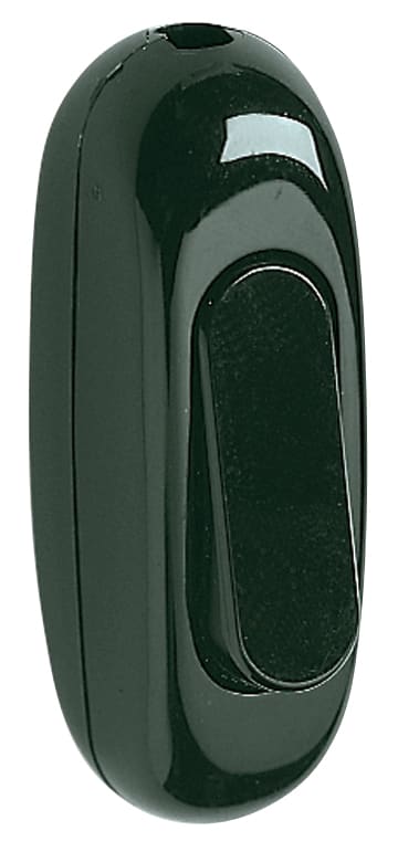 VIMAR - Interruttore Terminale 1P 2[16]A Nero 250 V~ Tasto Bilanciere Per Cavo Piatto