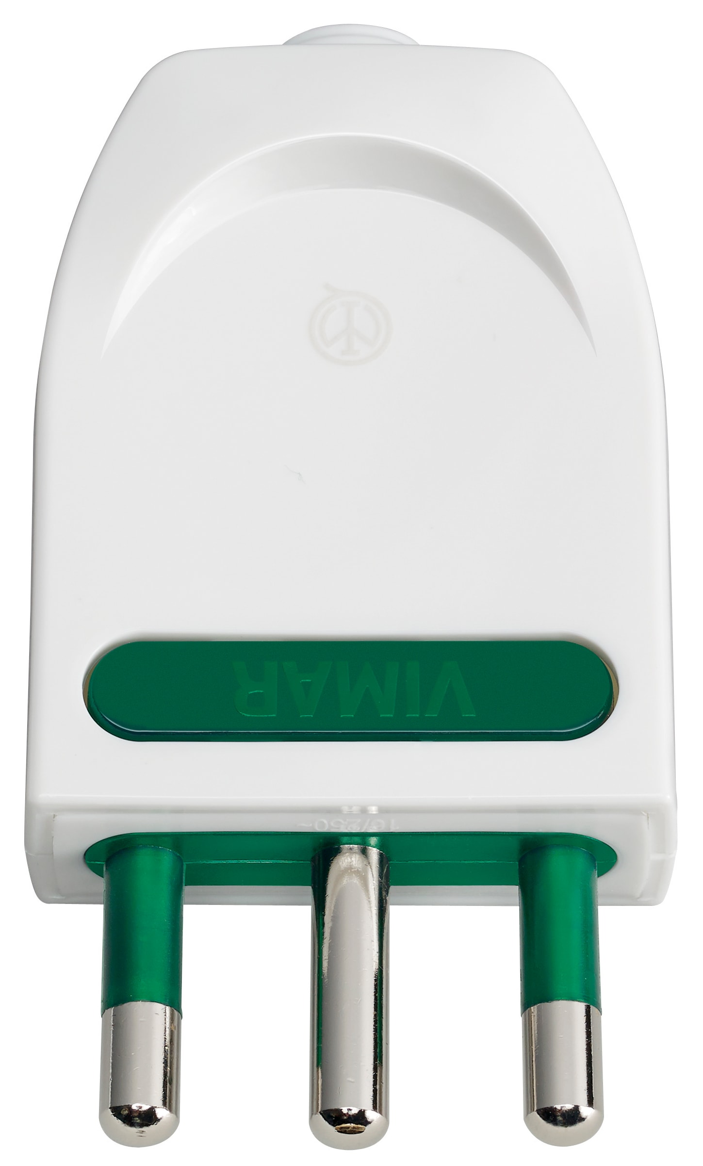 VIMAR - Spina Sicury 2P+T 16A Bianco - Spinotti Orientabili Standard Italiano S17-Spb17