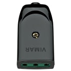 VIMAR - Presa Mobile Sicury 2P+T 10A 250V Uscita Cavo Assiale Nero