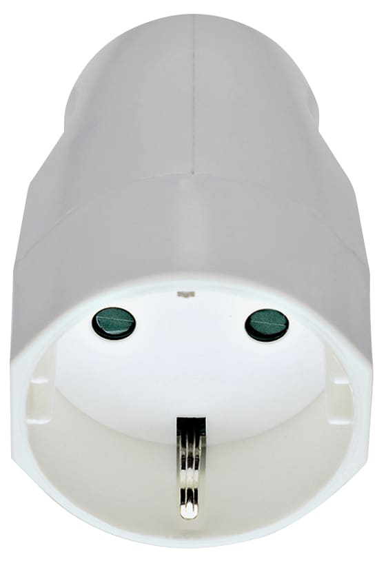 VIMAR - Presa Mobile Sicury 2P+T 16A Tedesco Uscita Cavo Assiale Bianco