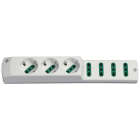 VIMAR - Presa Mobile Multipla 2P+T 16A 250V Bianco - Sicury Standard Italiano P30 P17/11 3680W