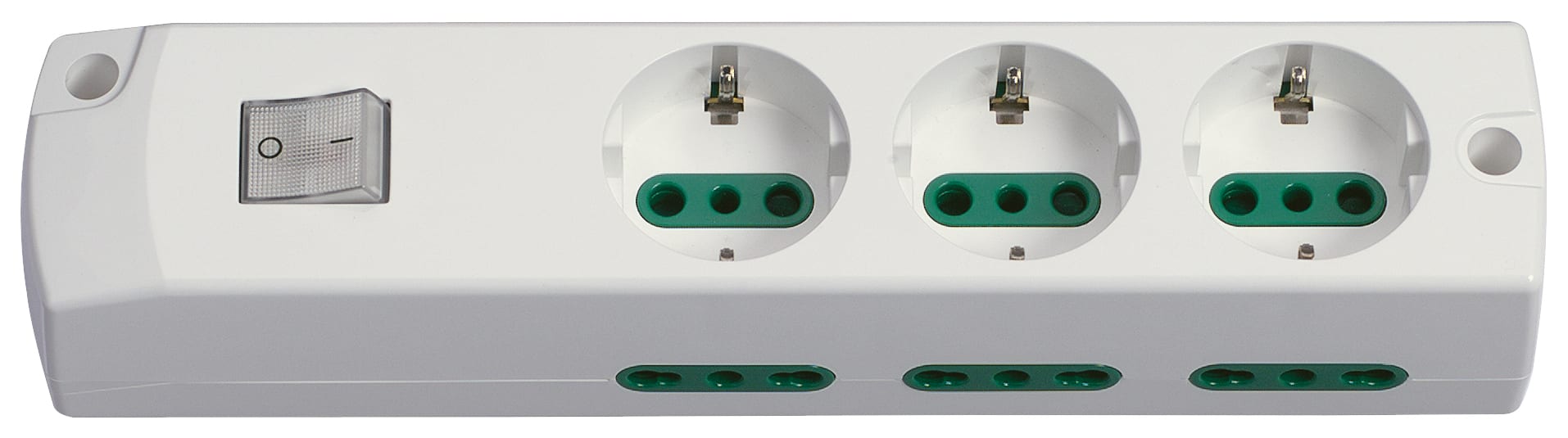 VIMAR - Presa Mobile Multipla 3P30+6P17/11 Bianco con Interruttore Luminoso