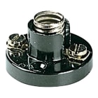 VIMAR - Portalampada E10 Base Bakelite Nero - Per Impieghi Fino A 24 V, Fori Di Fissaggio Ø 3,5 Mm Interasse 21 Mm, Base Ø 29 Mm