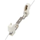 VIMAR - Portalampada alogene bloc.steat. 8A/250V, attacco R7s, cavo teflon PTFE 0,75 mm2, staffa fissaggio mediana, temp. max 350°C, foro ø 4,5 mm.