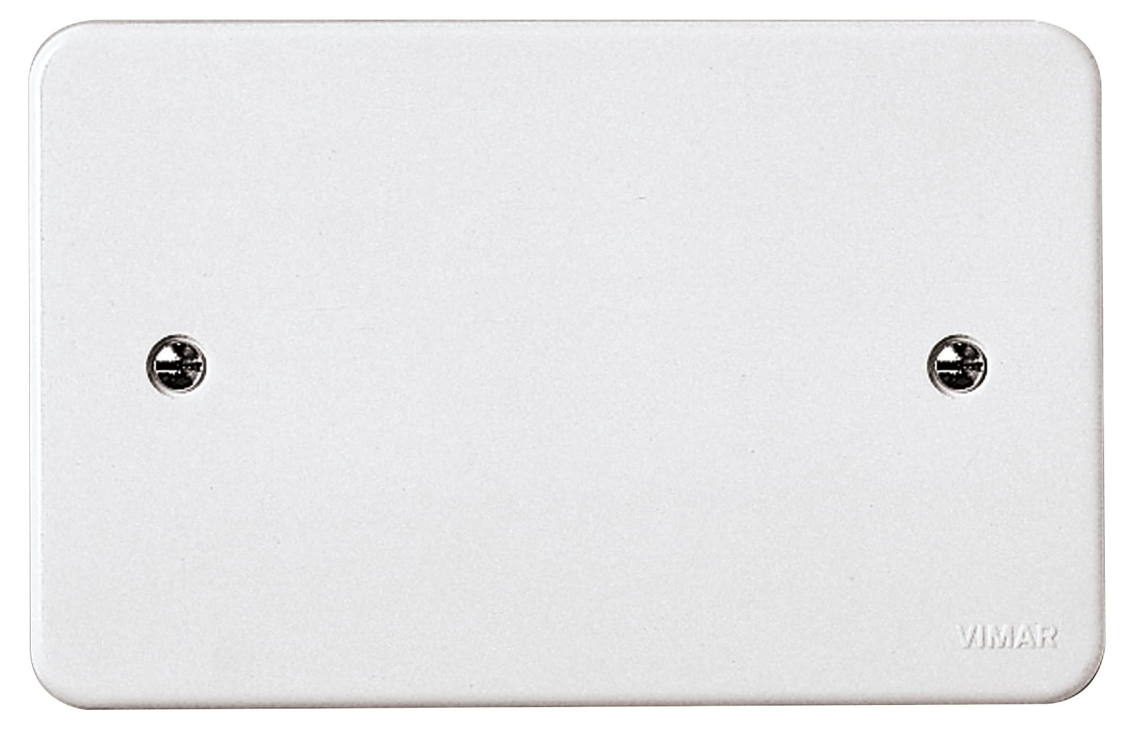 VIMAR - Coperchio Rettangolare per Scatola Incasso 3 Moduli Bianco con Viti - Urea, Interasse Fissaggio 83,5mm