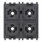 VIMAR - Comando a Quattro Pulsanti 24Vdc 50 Ma Max. con Tasti Intercambiabili Illuminabili