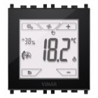 VIMAR - Termostato touch KNX 2M nero, controllo temperatura 2 zone, domotica KNX, retroilluminazione RGB, compatibile placche Eikon, Arké, Plana.