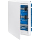 VIMAR - Centralino 54M QDSA, quadro distribuzione segnali con scatola incasso, telaio bianco, supporto 16 connettori RJ45, presa multipla cablata.