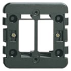 VIMAR - Supporto Griffe Scatola Incasso Ø60Mm Nero per 2 Moduli Standard
