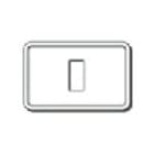 VIMAR - PLACCA 1M RESINA SCATTO BIANCO