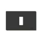 VIMAR - PLACCA 1M ALLUM. SCATTO NERO