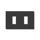 VIMAR - PLACCA 2M ALLUM. SCATTO NERO