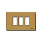 VIMAR - PLACCA 3M ALLUM. SCATTO BRONZO
