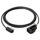 VIMAR - Prolunga Elettrica 3 Metri 3G1 Nero - Cavo Lineare Con 3 Conduttori 1 Mm2, Spina Piatta 16A 250V, Presa Sicury P40, Potenza 3680W