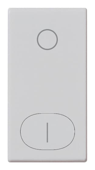 VIMAR - Tasto Intercambiabile Modulo Simbolo Interruttore Illuminabile Ad Anello Silver