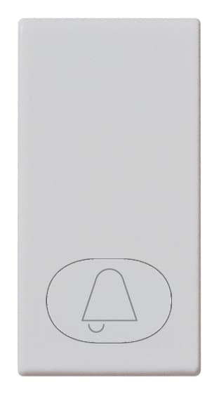 VIMAR - Tasto Intercambiabile 1 Modulo Simbolo Campanello Illuminabile Silver