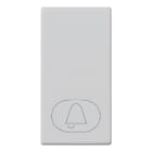 VIMAR - Tasto Intercambiabile 1 Modulo Simbolo Campanello Illuminabile Silver