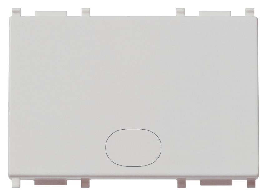 VIMAR - Tasto Neutro Personalizzabile Silver Intercambiabile 3 Moduli Su Richiesta Simbolo Illuminabile