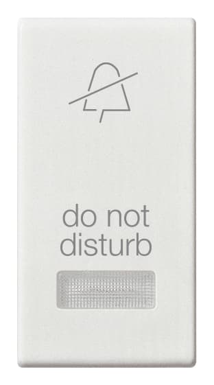 VIMAR - TASTO 1M CON DIFFUSORE SIMB. DND BIANCO