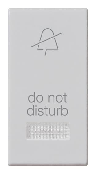 VIMAR - Tasto Intercambiabile 1 Modulo con Simbolo Do Not Disturb e Diffusore Illuminabile Silver