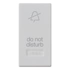 VIMAR - Tasto Intercambiabile 1 Modulo con Simbolo Do Not Disturb e Diffusore Illuminabile Silver