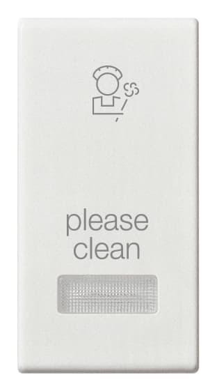 VIMAR - TASTO 1M CON DIFFUSORE SIMB. PLS BIANCO